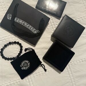 Chrome Hearts Black Beaded Bracelet